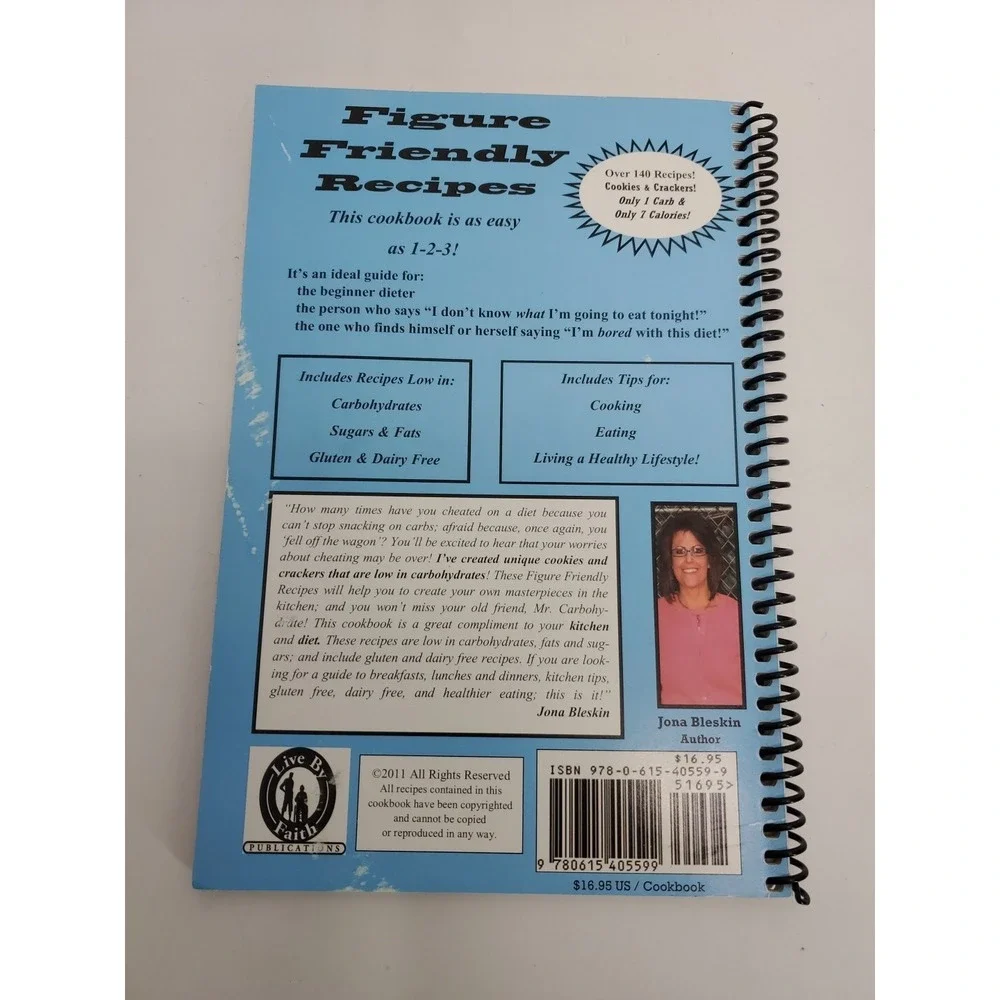 RARE Figure Friendly Recipes spiral by Jona Bleskin